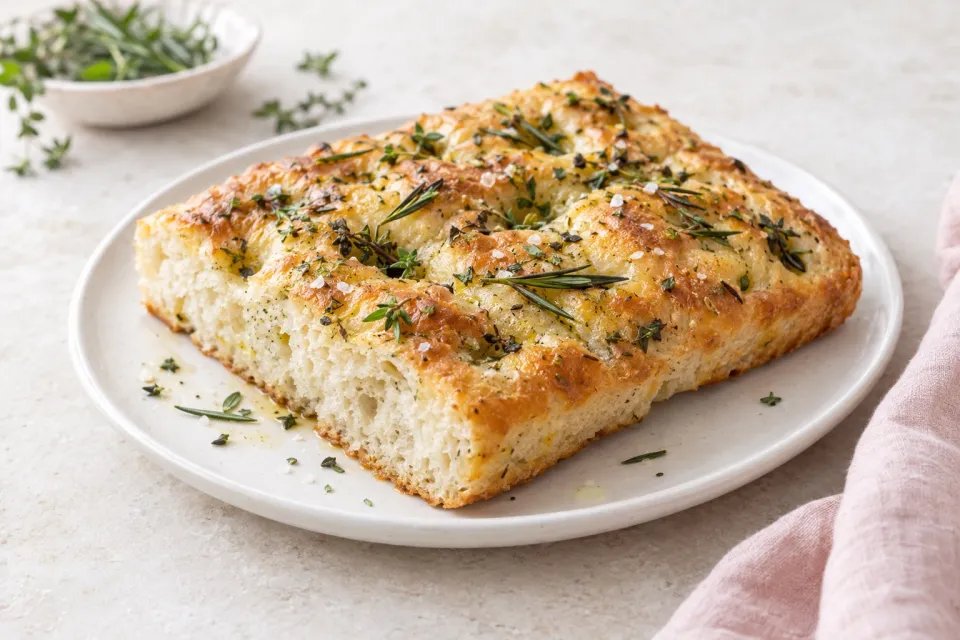 The Easiest Herbed Focaccia Bread