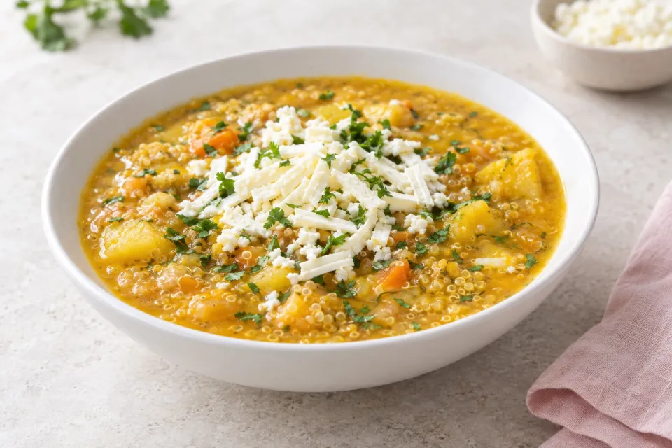 Locro O Sopa De Quinua Con Queso