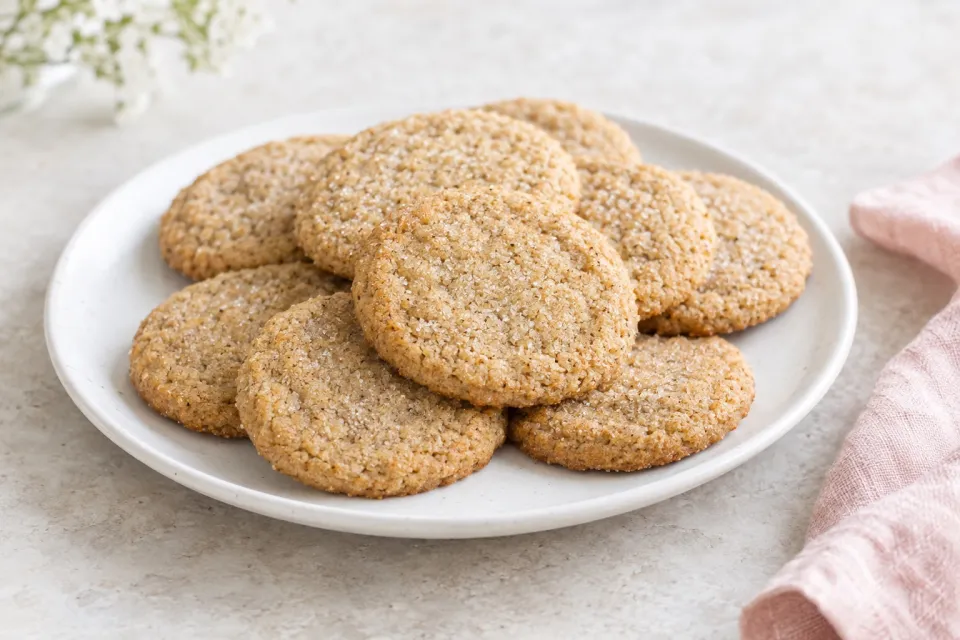 Simple Whole Wheat Sugar Cookies