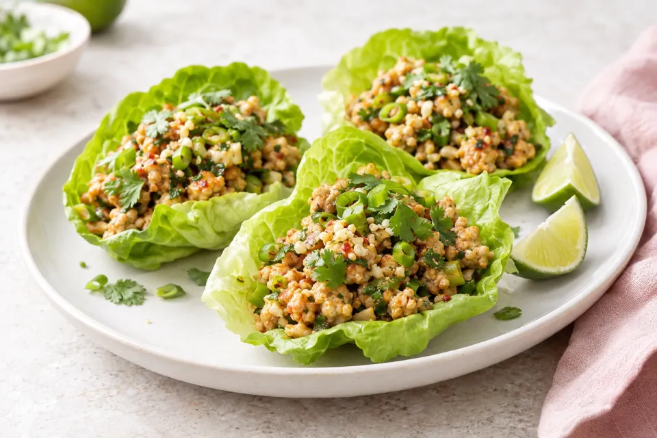 Garlic Lime Lettuce Wraps