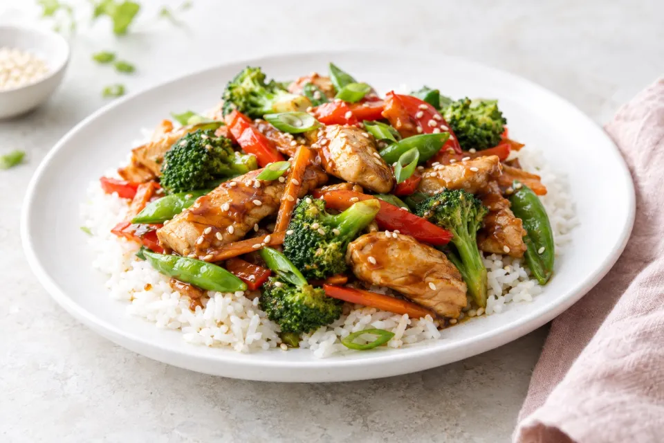 Simple Chicken Teriyaki Stir Fry
