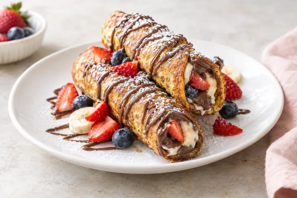 Nutella Fruit French Toast Cannoli