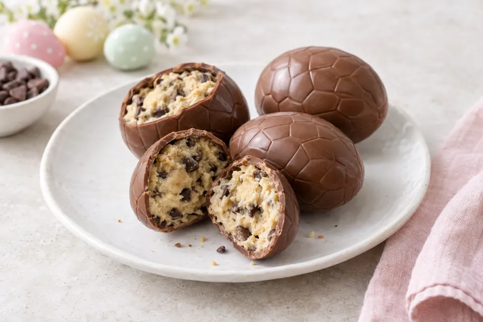 Cookie Dough Filled Easter Eggs
