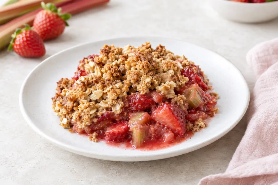 Strawberry Rhubarb Crisp