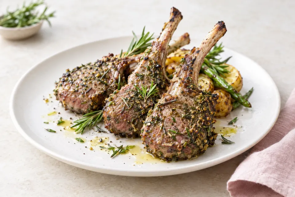 Rosemary Crusted Lamb Chops