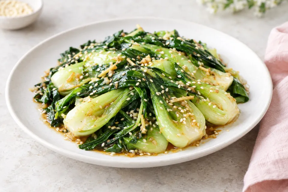 Sesame Ginger Bok Choy