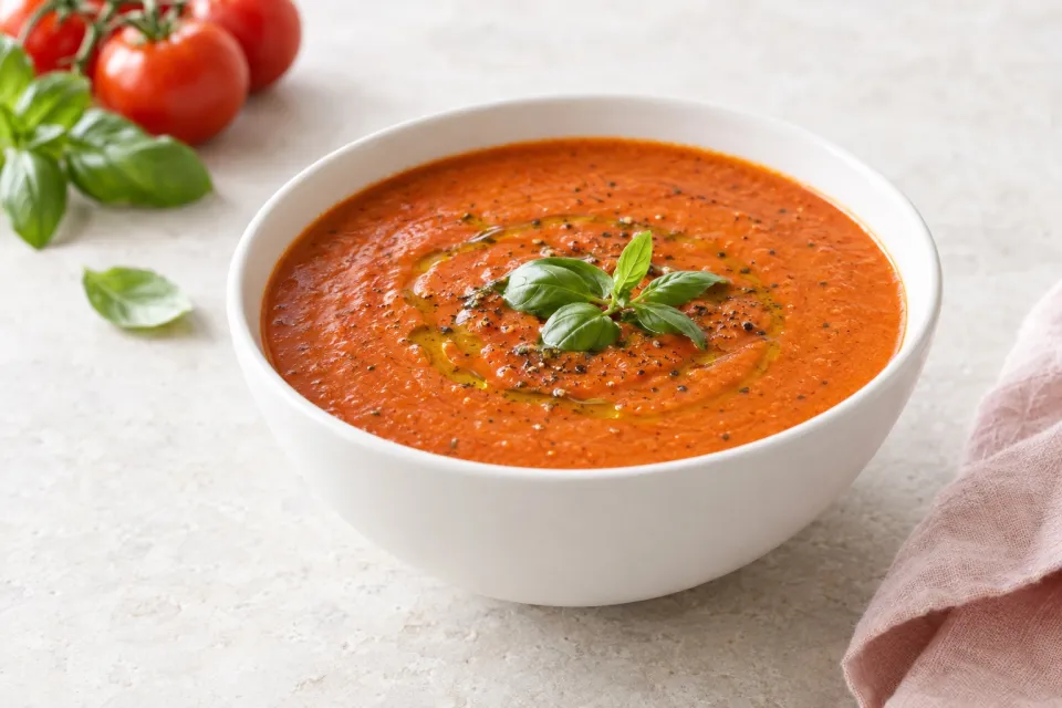 Creamy Roasted Tomato Basil Soup