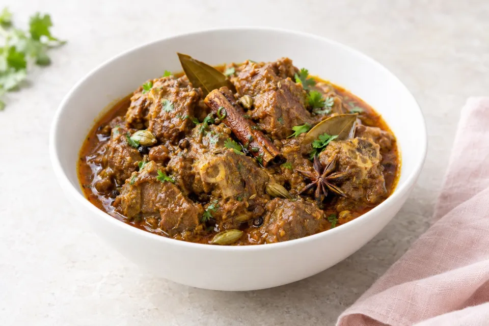 Goat Curry with Five Whole Spices