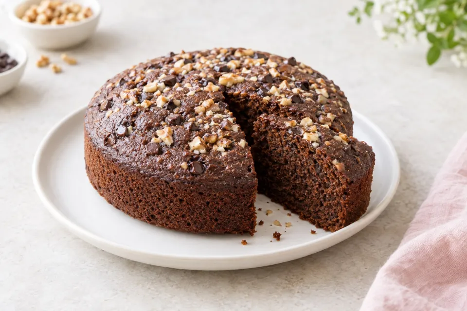 Eggless Pressure Cooker Cake