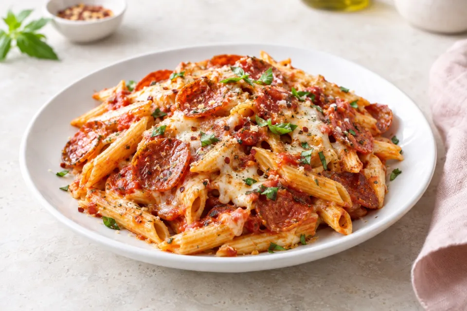 Pepperoni Pizza Penne Pasta