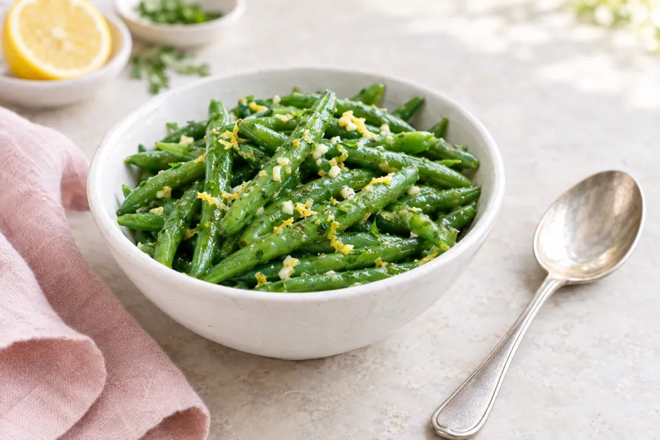 Lemon Butter Green Beans
