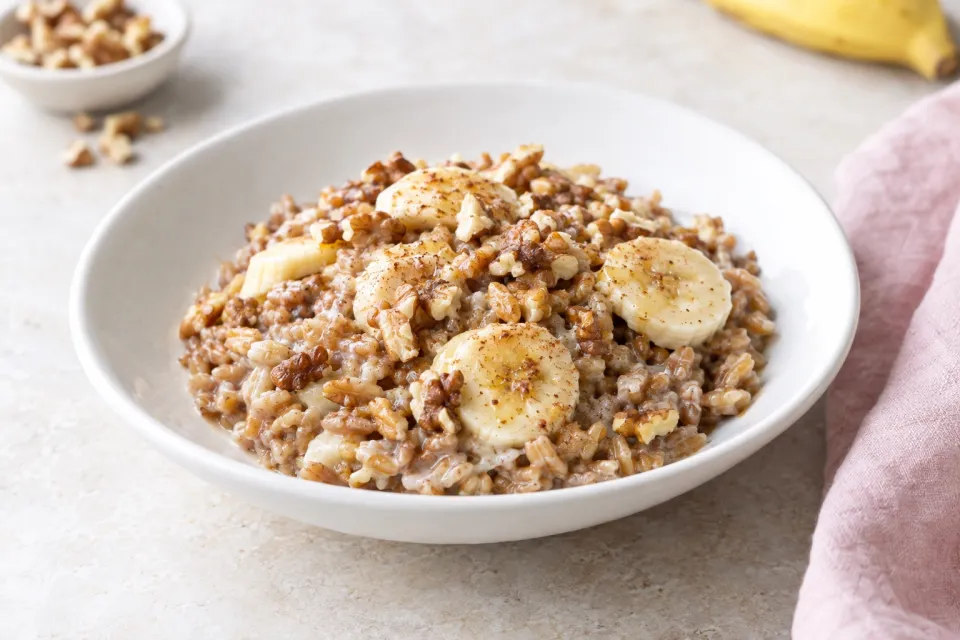 Banana Nut Breakfast Farro