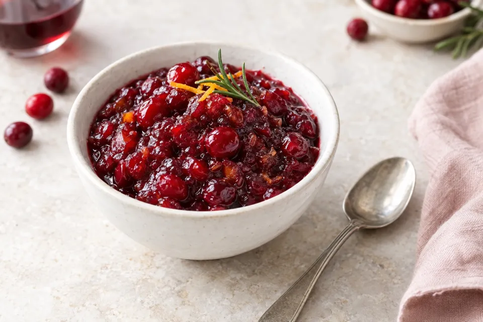 Red Wine Cranberry Sauce