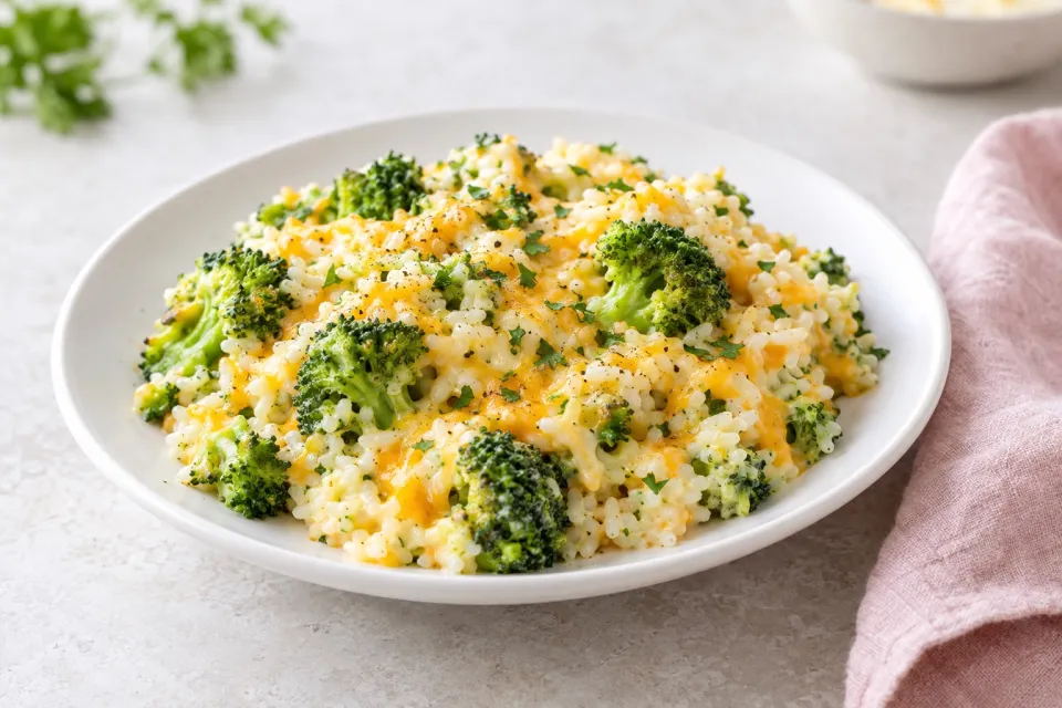 Easy Cheesy Broccoli Rice