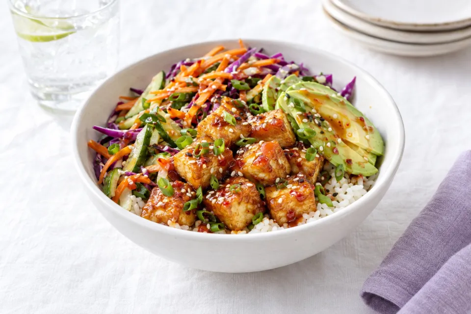 Sweet Chili Tofu Bowls