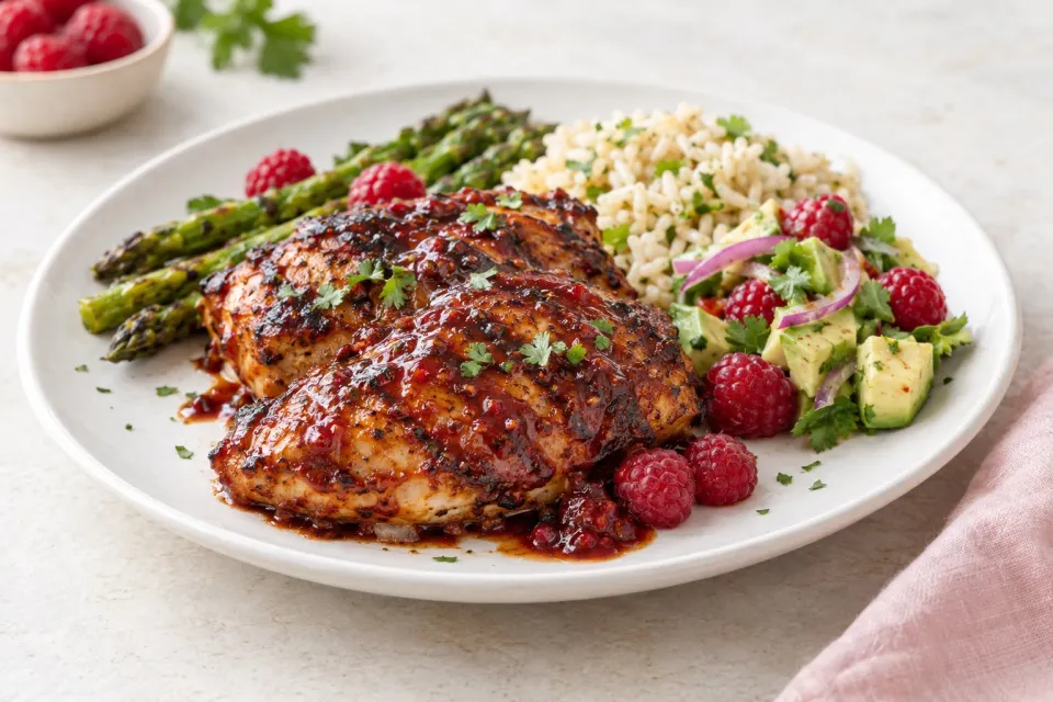 Raspberry Chipotle BBQ Chicken