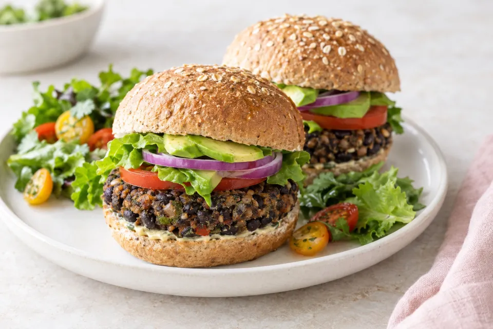 Homemade Black Bean Burgers