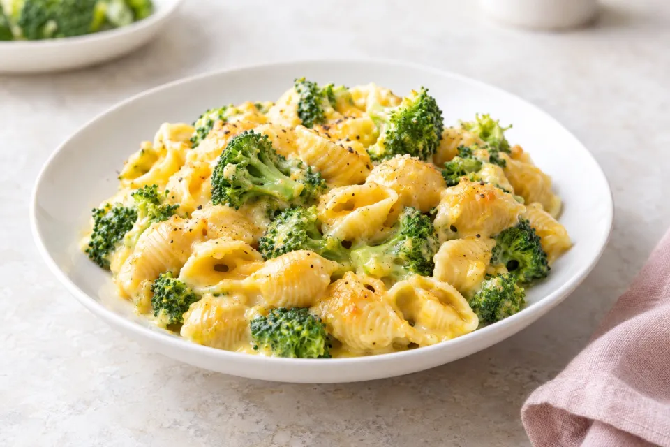 Broccoli Shells N' Cheese