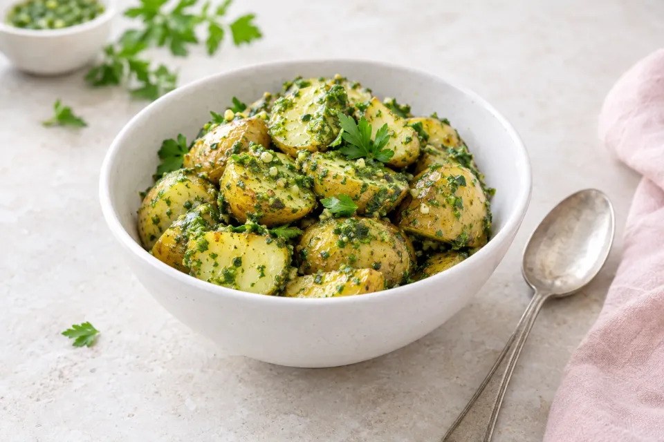Parsley Pesto Potatoes