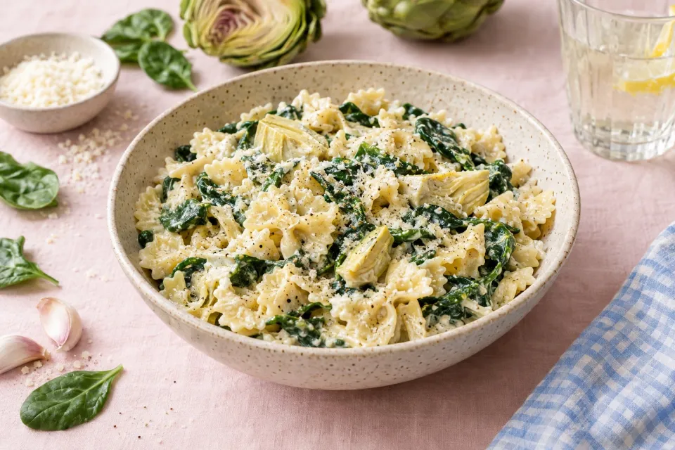 Spinach Artichoke Pasta