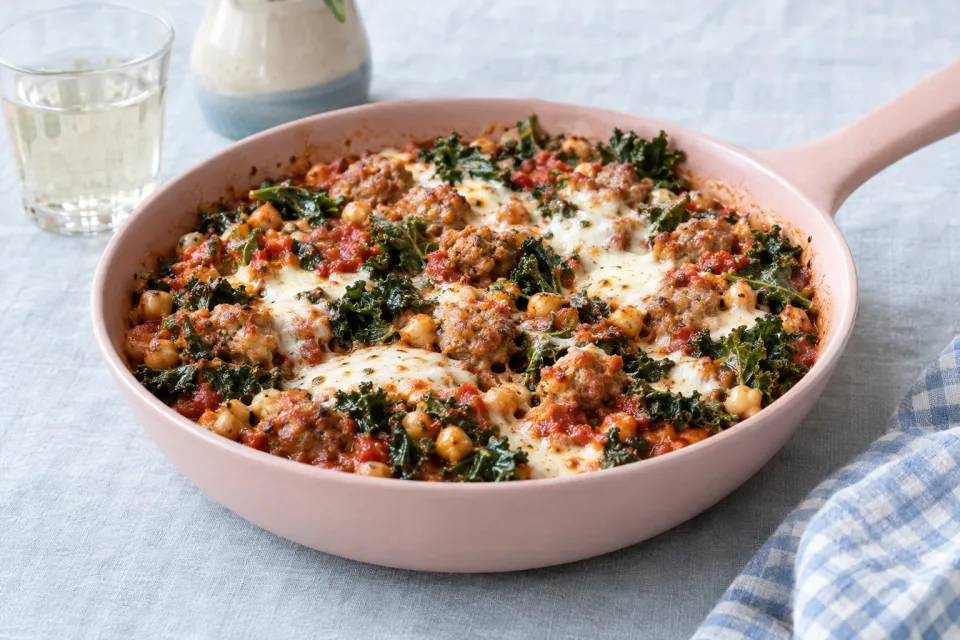 Sausage and Kale Skillet
