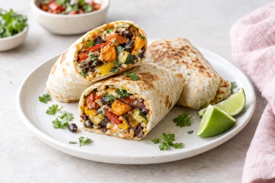 Roasted Vegetable Burritos