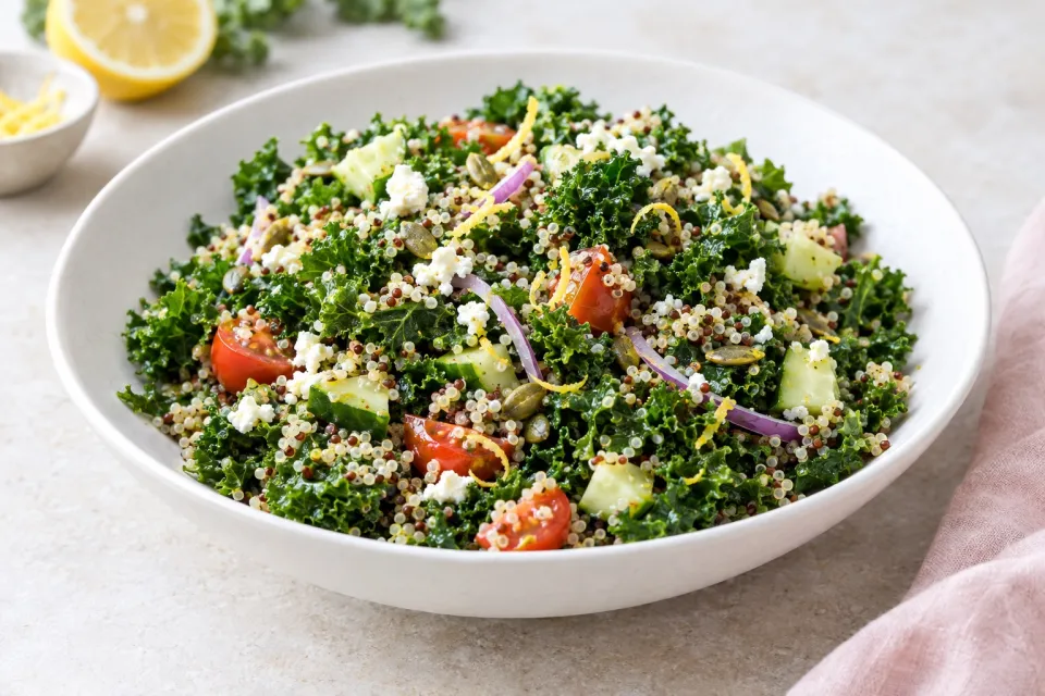 Lemony Kale and Quinoa Salad