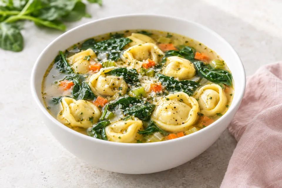 Spinach Tortellini Soup