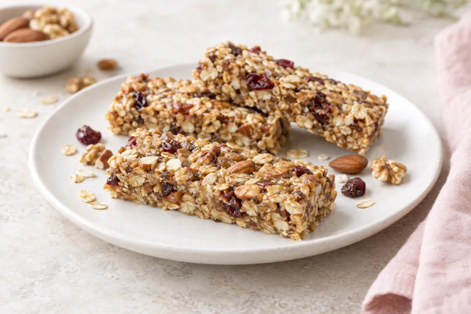 Soft Oat and Nut Bars