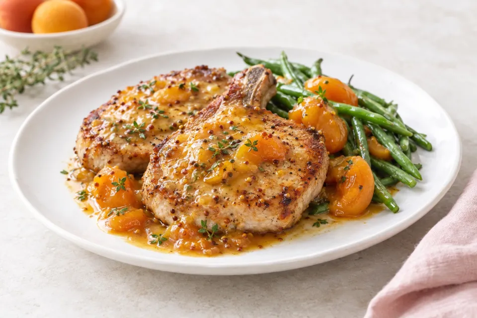 Apricot Dijon Pork Chops
