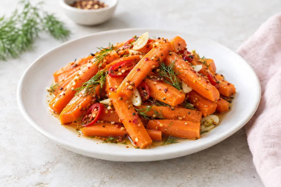 Spicy Pickled Carrots