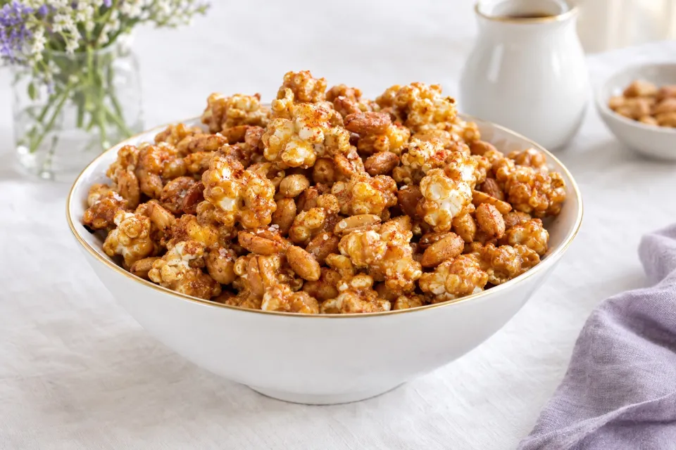 Nutty Caramel Corn