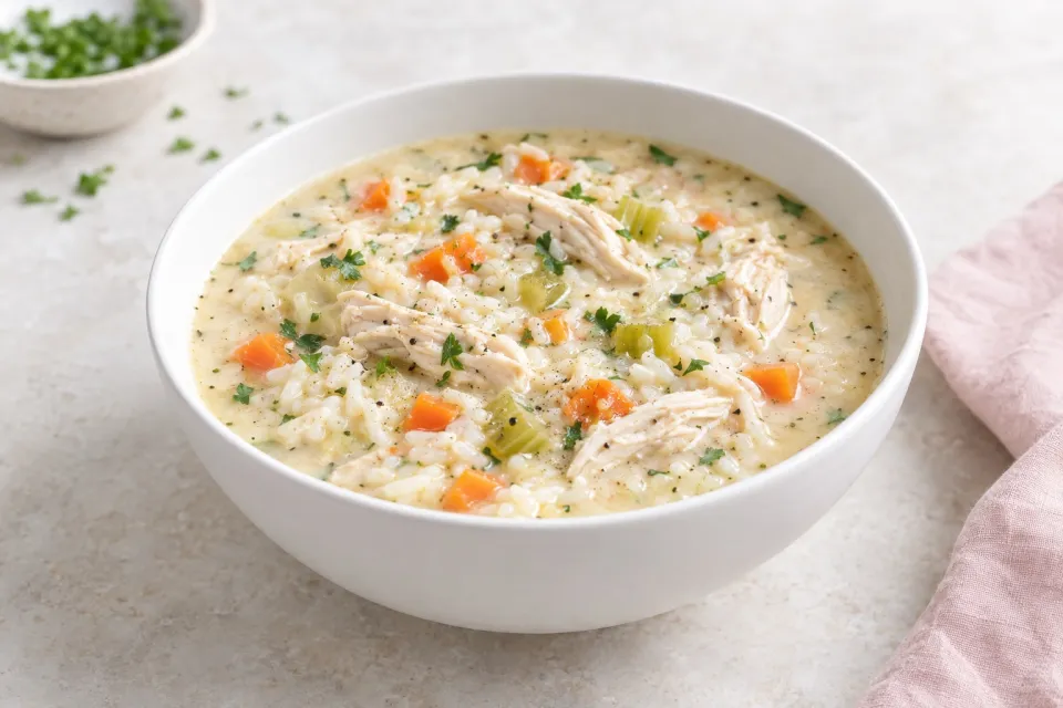 Creamy Chicken & Rice Soup