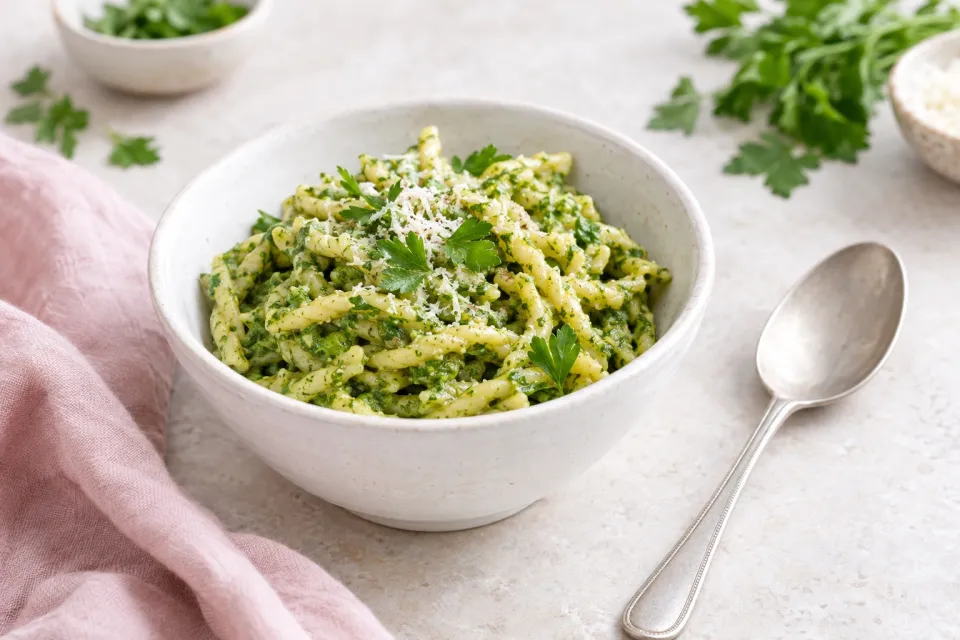 Parsley Pesto Pasta