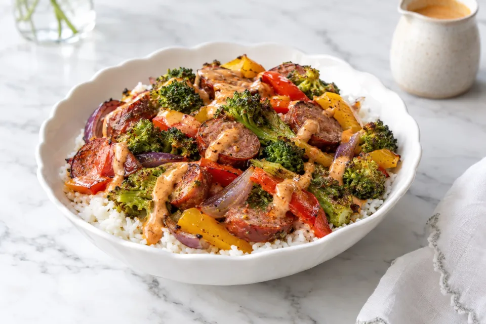 Smoky Roasted Sausage and Vegetables