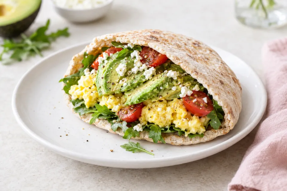 Avocado Breakfast Pita