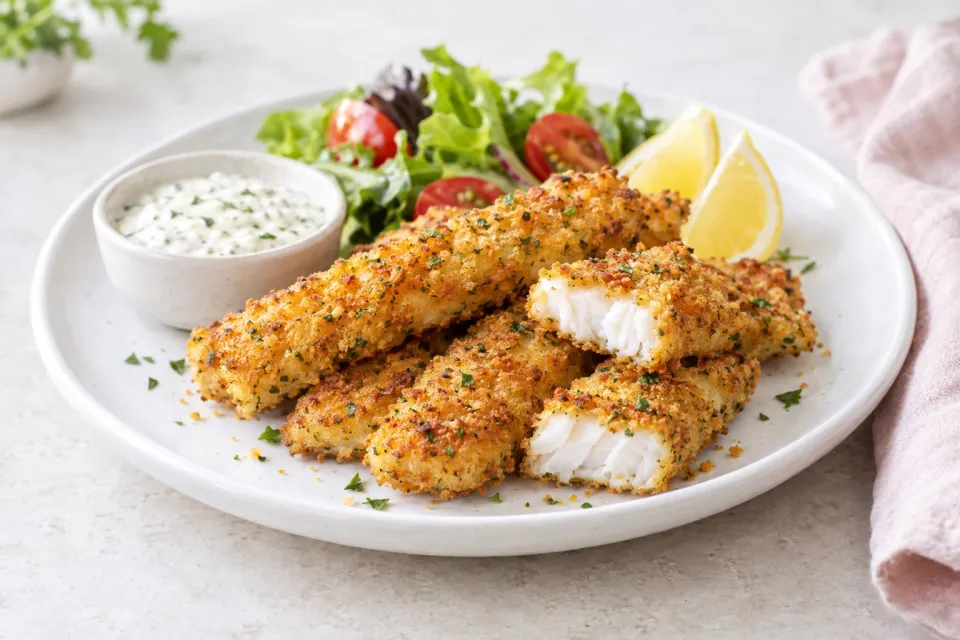 Easy Low-Carb Air Fryer Fish Sticks