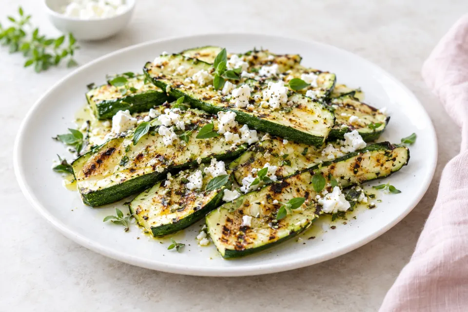 Easy Low-Carb Grilled Greek Zucchini