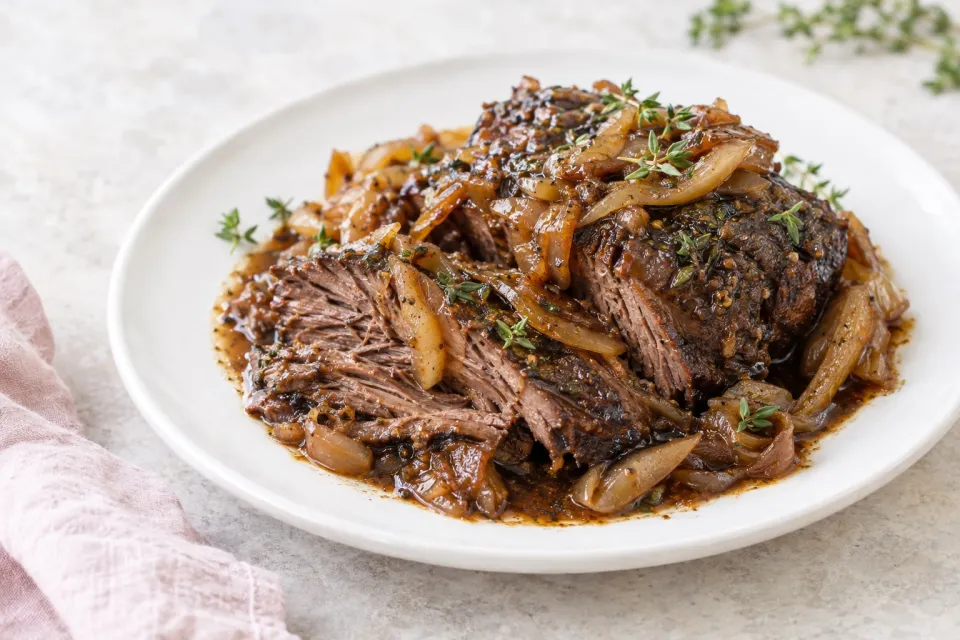 Low-Carb Balsamic and Onion Pot Roast