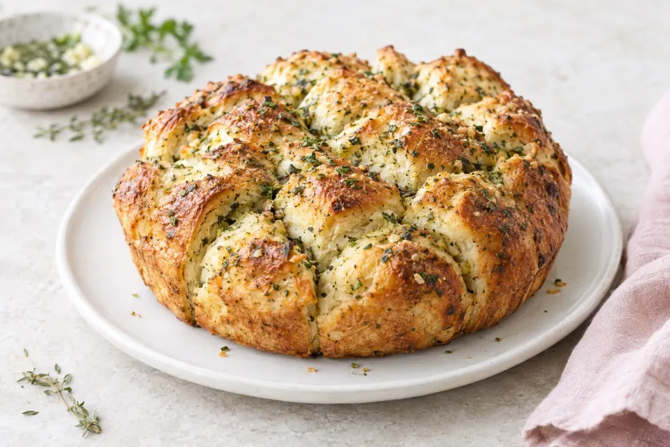 Garlic and Herb Pull Apart Bread