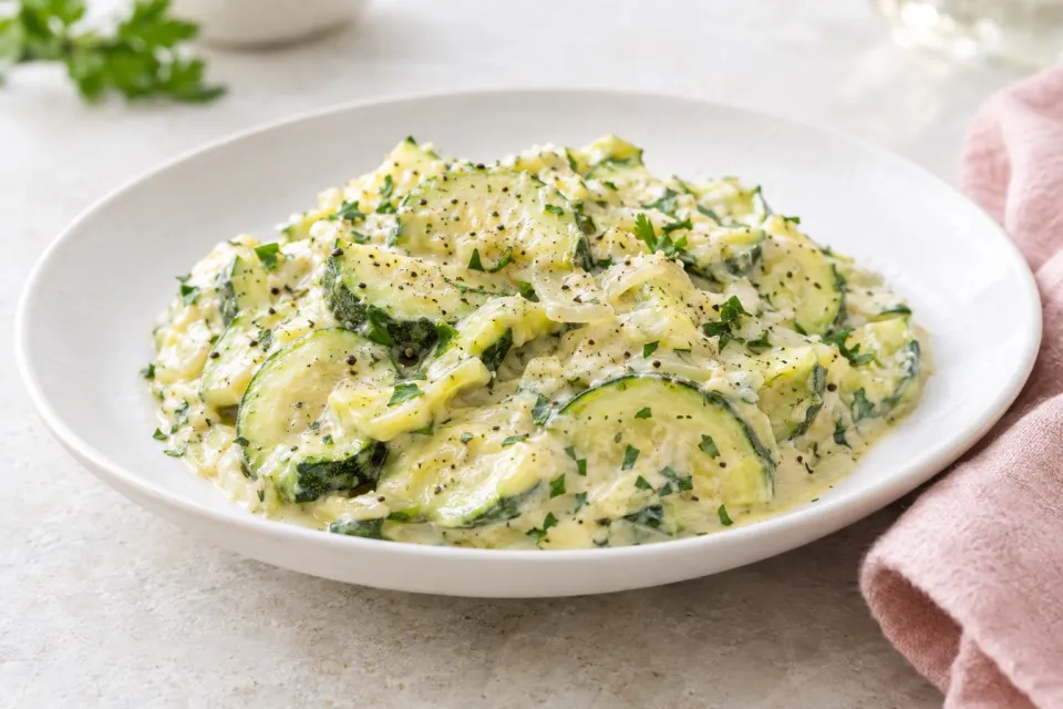 Mom's Creamed Zucchini