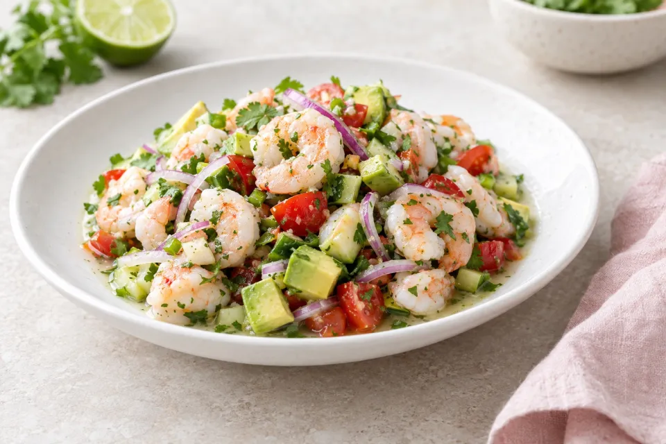 Easy Low-Carb Shrimp Ceviche