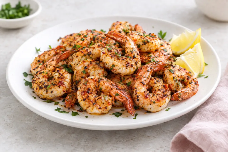 Quick and Easy Low-Carb Spicy Broiled Shrimp