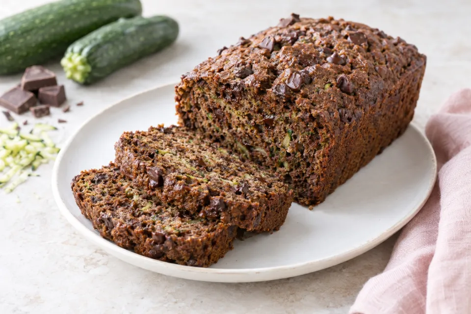 Sugar-Free and Whole Wheat Chocolate Zucchini Bread