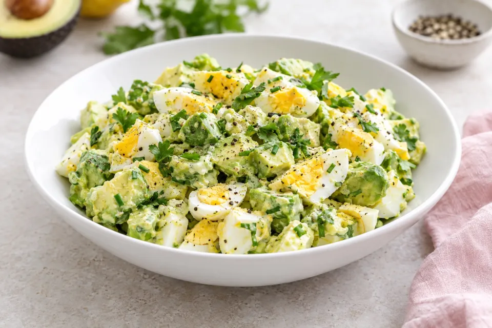Low-Carb and High Protein Avocado Egg Salad