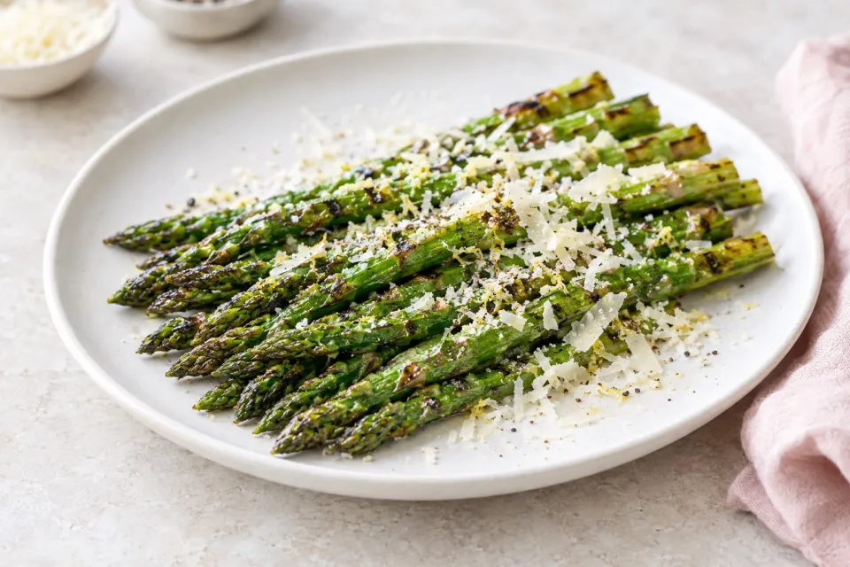 Grilled Asparagus with Parmesan