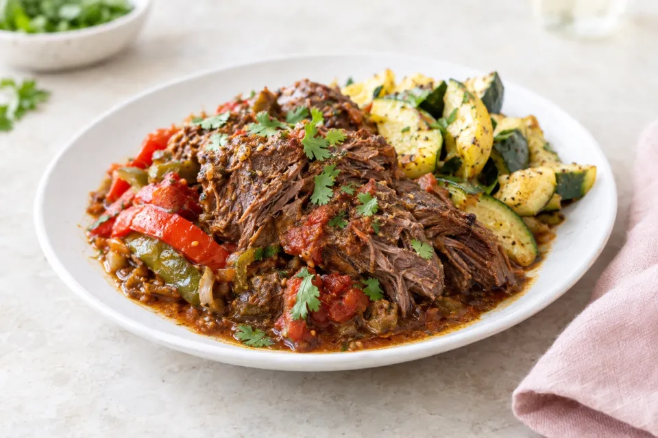 Low-Carb Southwestern Pot Roast in the Slow Cooker