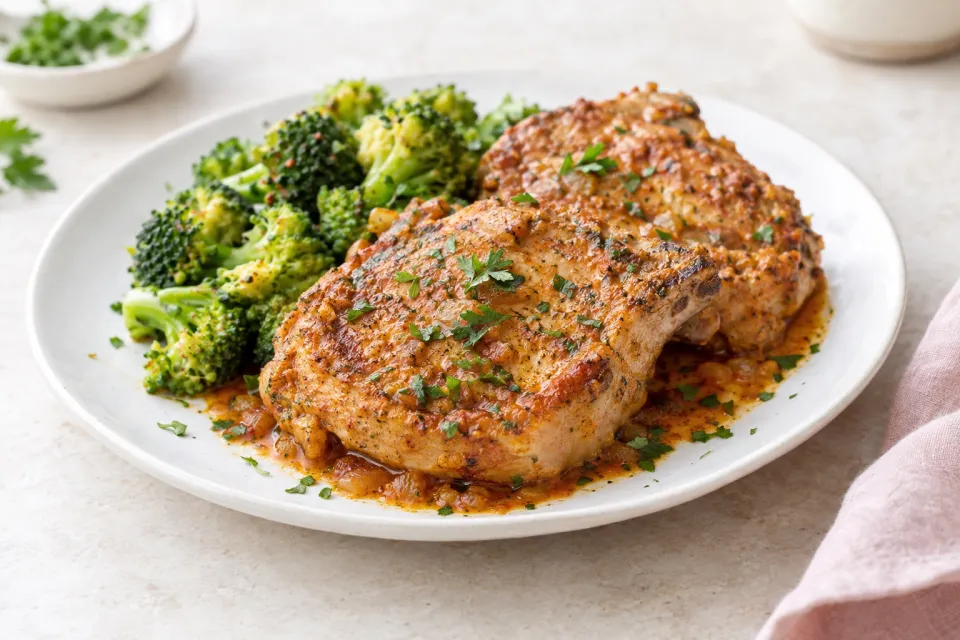 Instant Pot Low-Carb Paprika Pork Chops