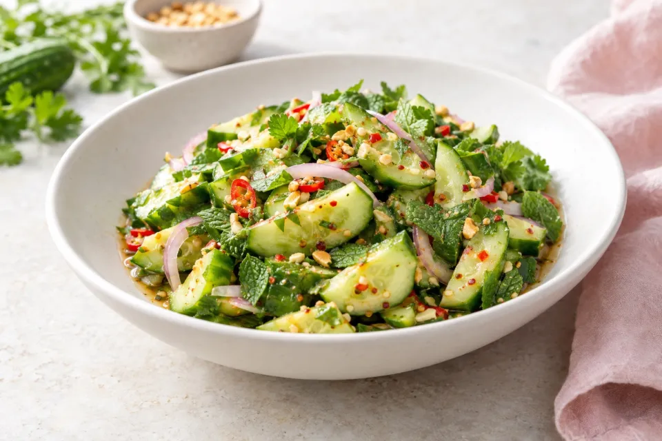 Wake-Up-Your-Mouth Thai Cucumber Salad