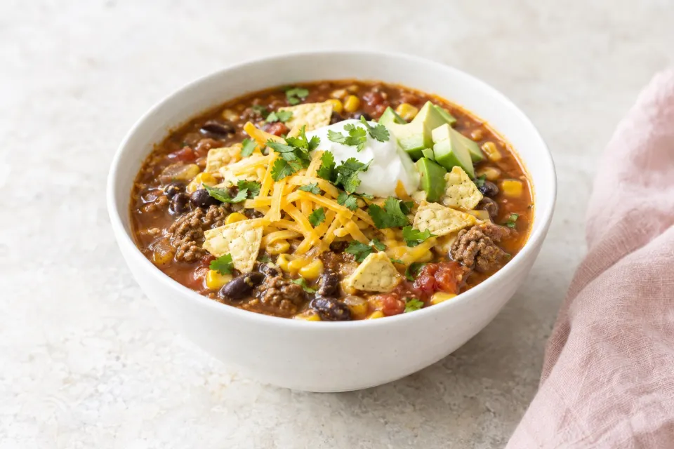 Easy Taco Soup from a Pinch of Salt Lake